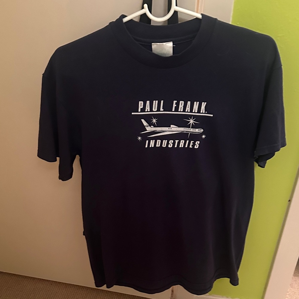 Paul Frank Industries Navy Blue Graphic Tee w/ Airplane